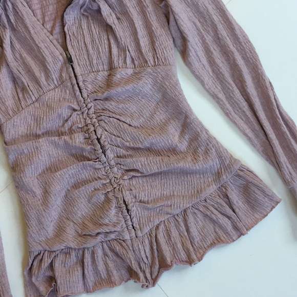 Anthropologie Eloise pink zip up - Picture 4 of 6